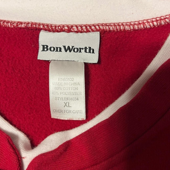 ⭐️ 4 for $20 ⭐️ Vintage Cottagecore Embroidered Sweatshirt Bonworth Size XL - Picture 4 of 5